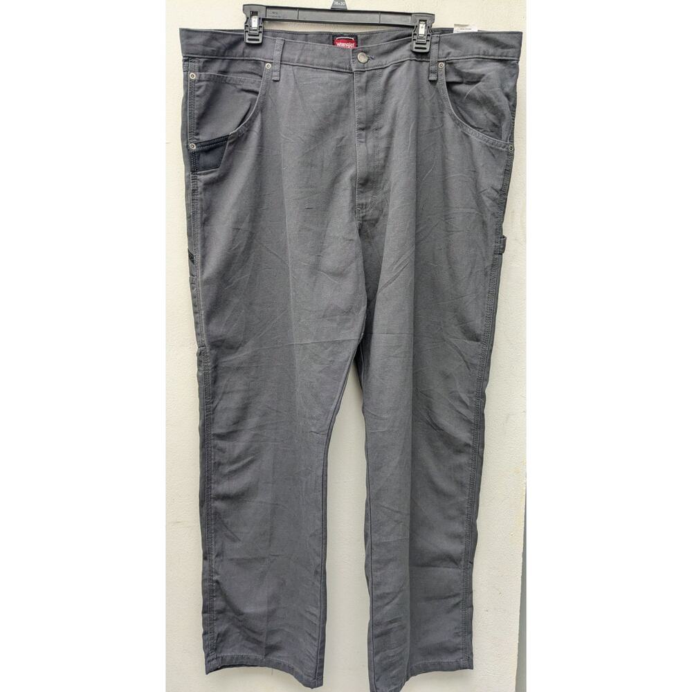 Wrangler Men's Jeans Pants Gray Workwear Work Carpenter Utility Sz 42x30